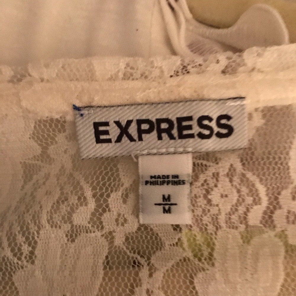 Lace long-sleeve top from Express NWOT - Picture 2 of 2